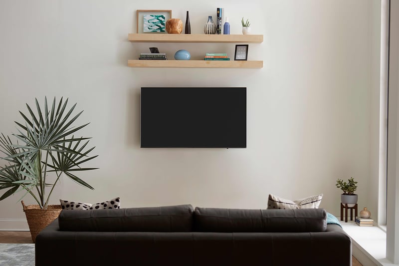 How To Decorate Around Your Tv With Floating Shelves Around Your Tv With Floating Shelves