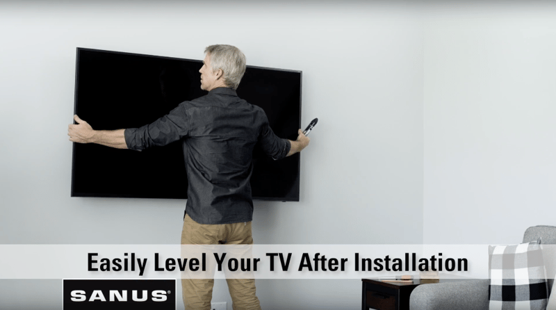 Post Installation Leveling of Mounted TV