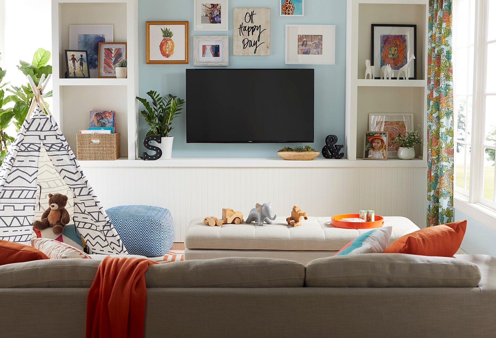 Woodland Modern TV Mount For Baby Room preview